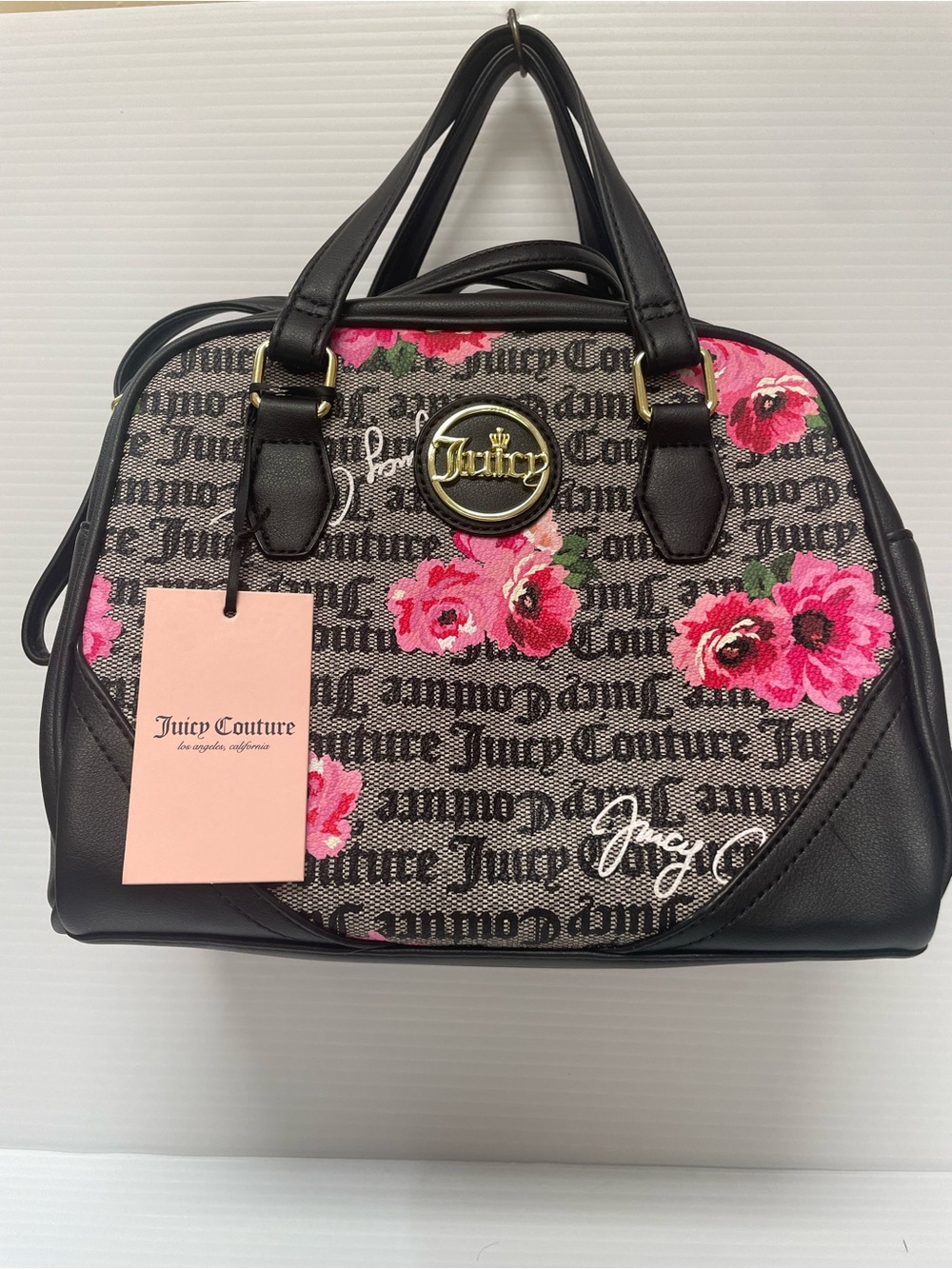 Juicy Couture If The Crown Fits Floral Satchel